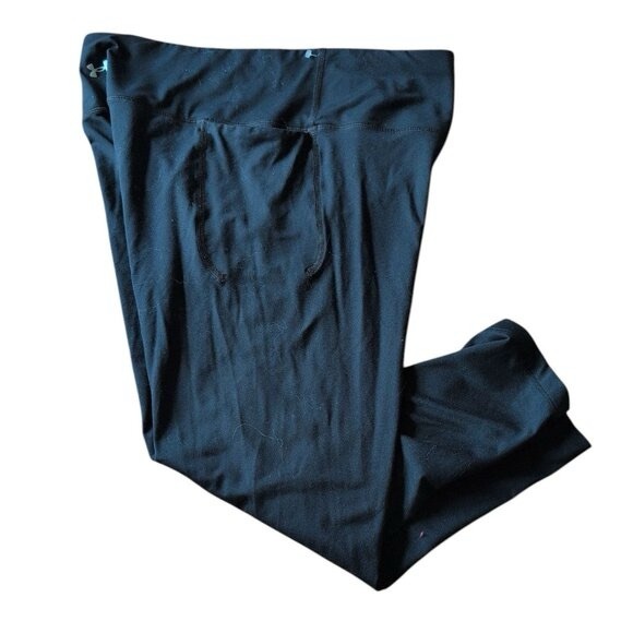 Under Armour Compression Capris FittedCropped Pants with Side pockets Back Logo - Picture 2 of 7